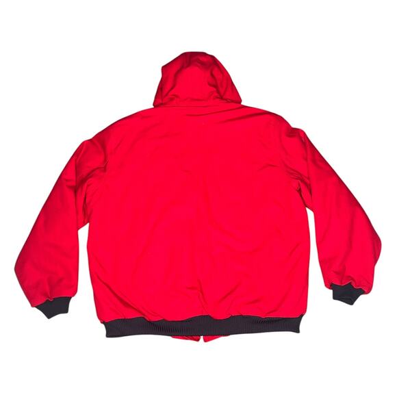 Vintage Carhartt Red Duck Canvas Hooded Jacket Coat - Picture 2 of 6